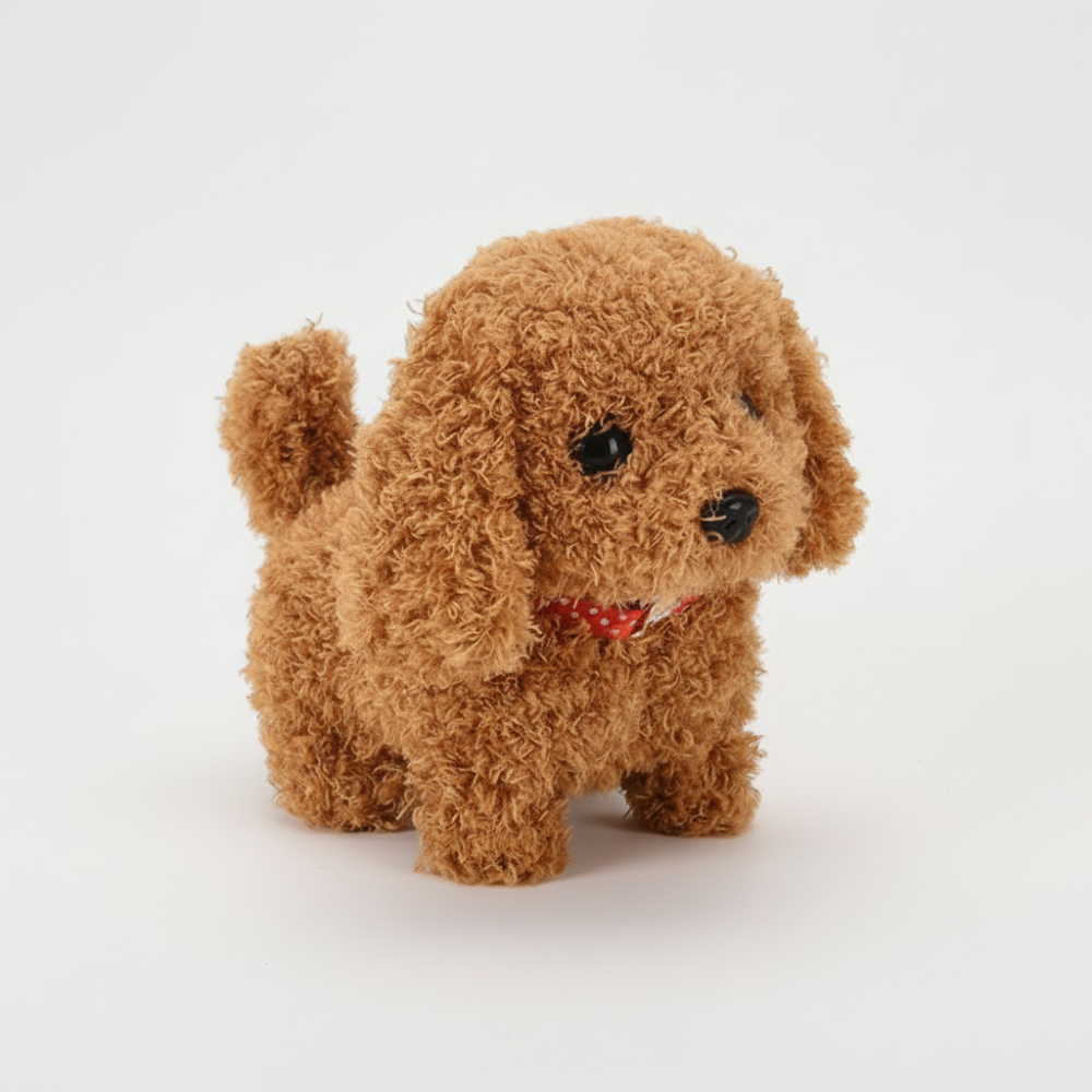 Robot Dog Toy Walking & Barking Touch-Responsive Plush Cover