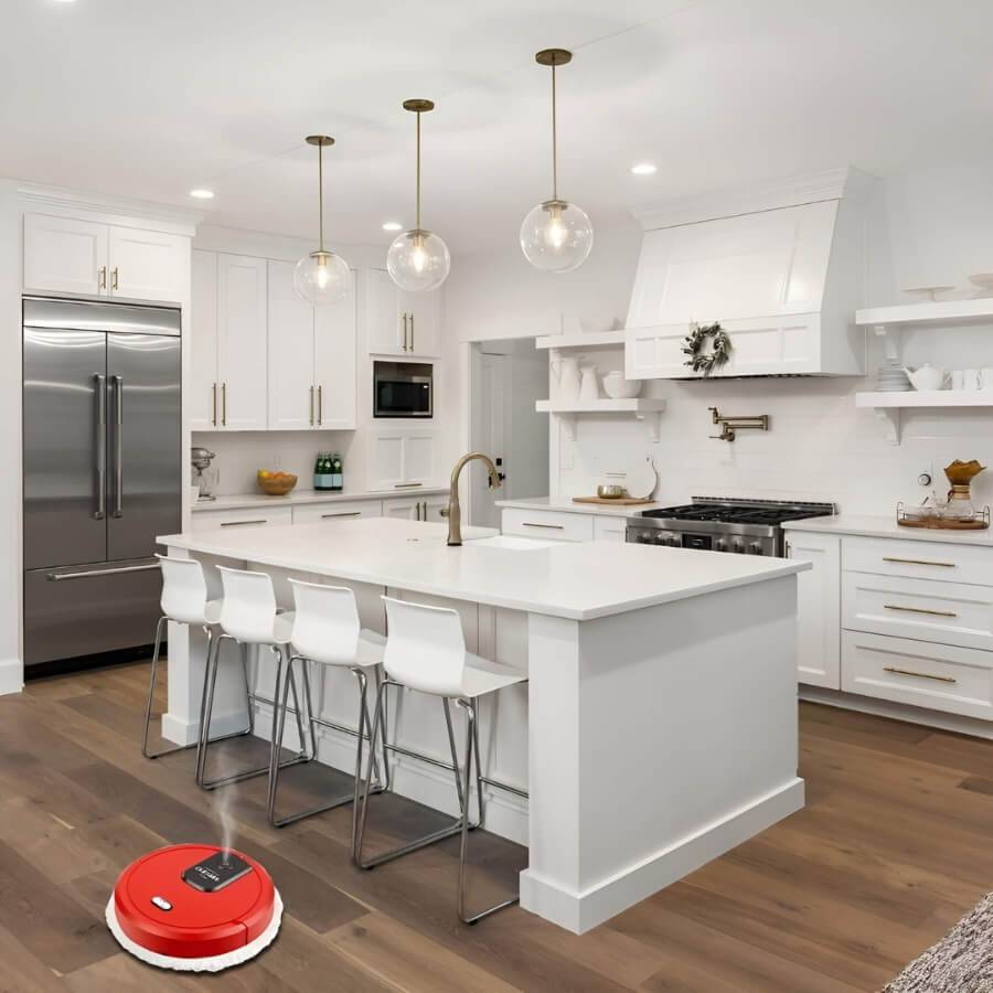 Robot Mop Rotating & Spray Mopping Self-Charging Dock