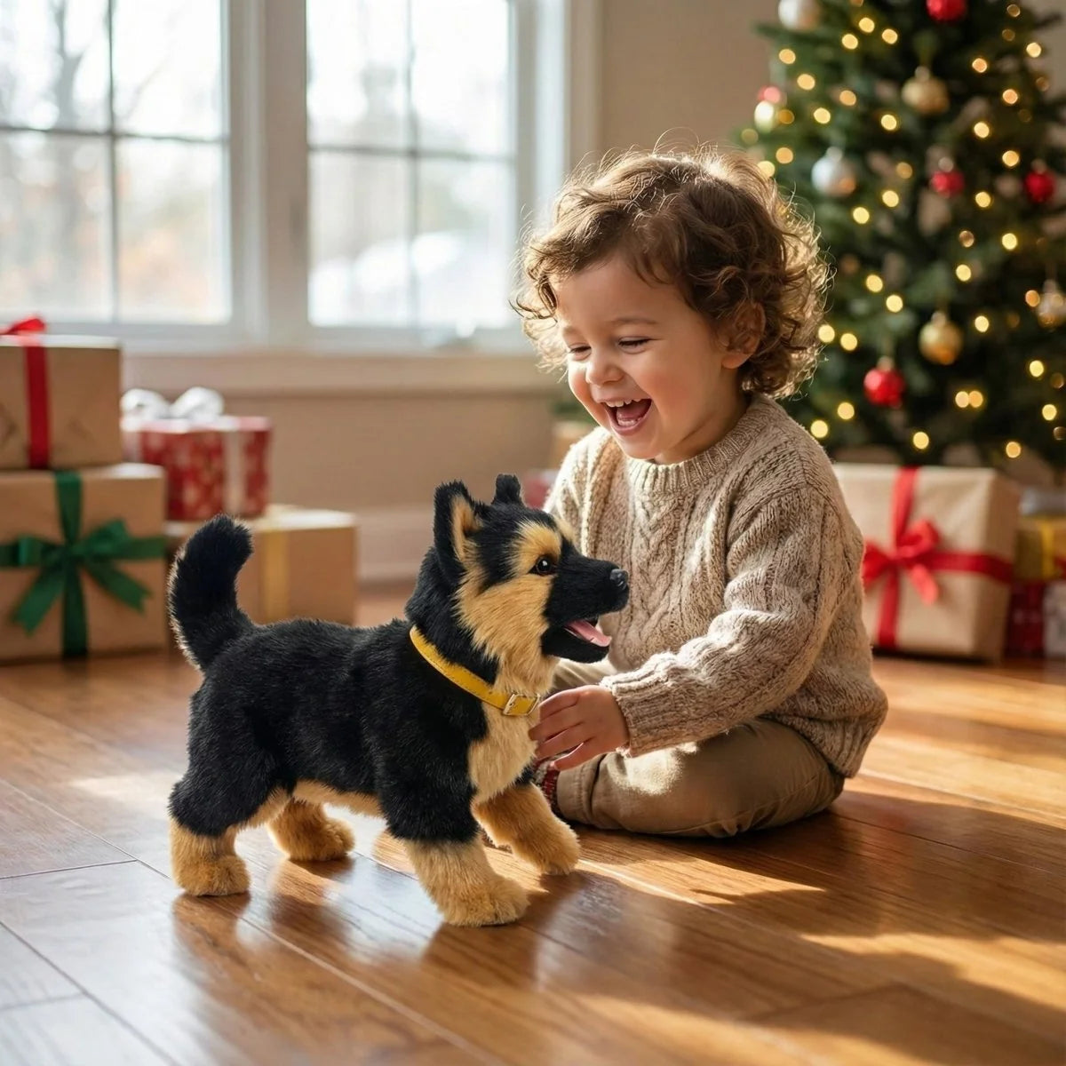 Robot Puppy Interactive Plush Walking & Barking