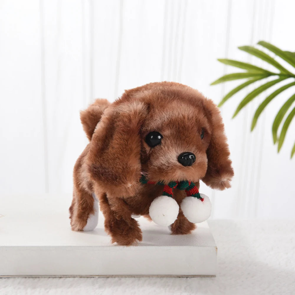 Robot Puppy Toy Walking & Barking Plush Travel Size