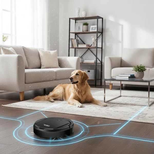 Robot Vacuum Cleaner HEPA Filter Ultra-Quiet 90-Min Runtime