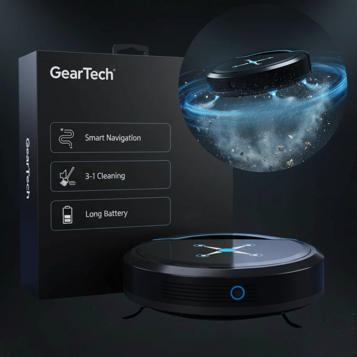 Robot Vacuum Cleaner Smart Navigation 16-Hour Battery Quiet Operation