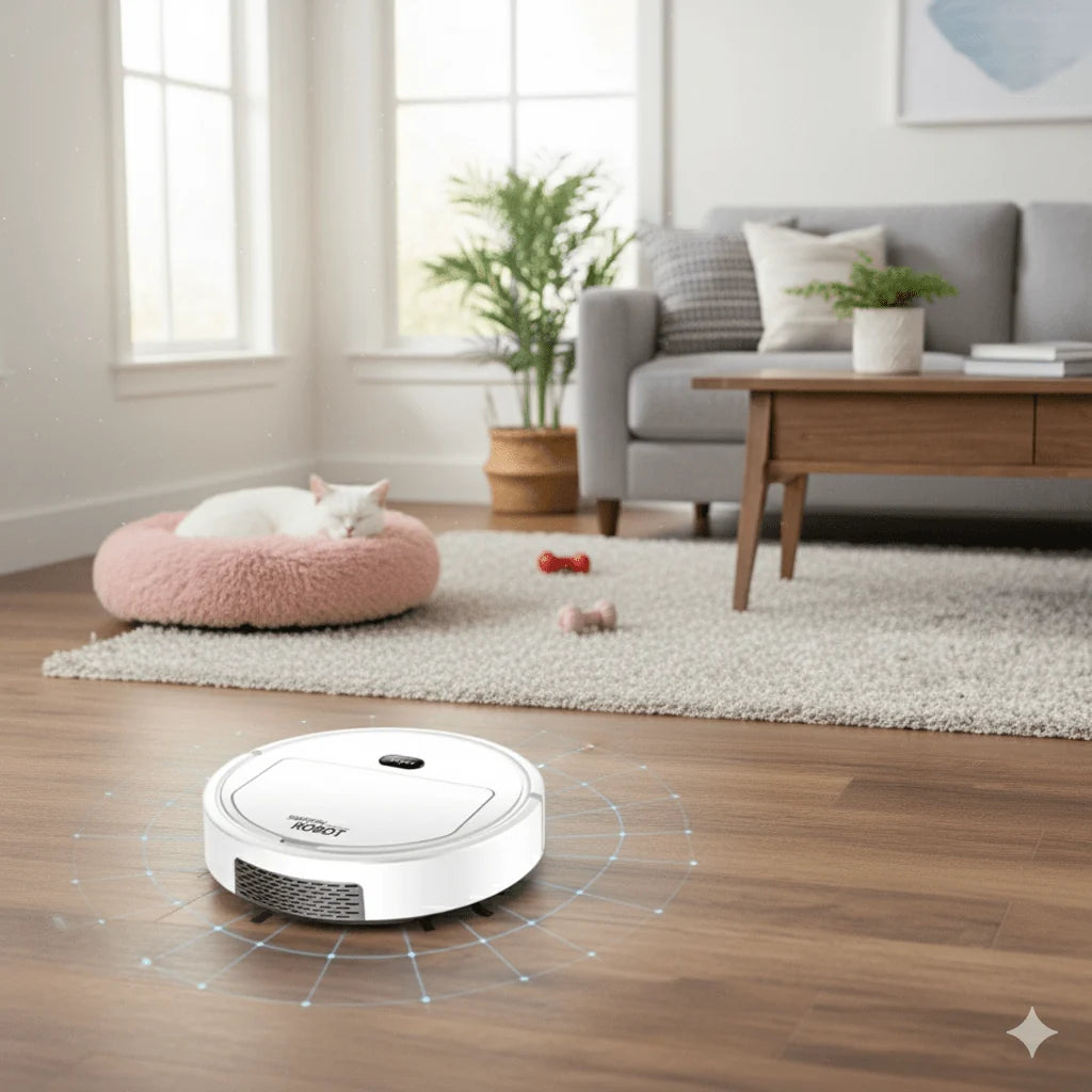 Robot Vacuum Cleaner Smart Navigation HEPA Filtration Ultra-Quiet