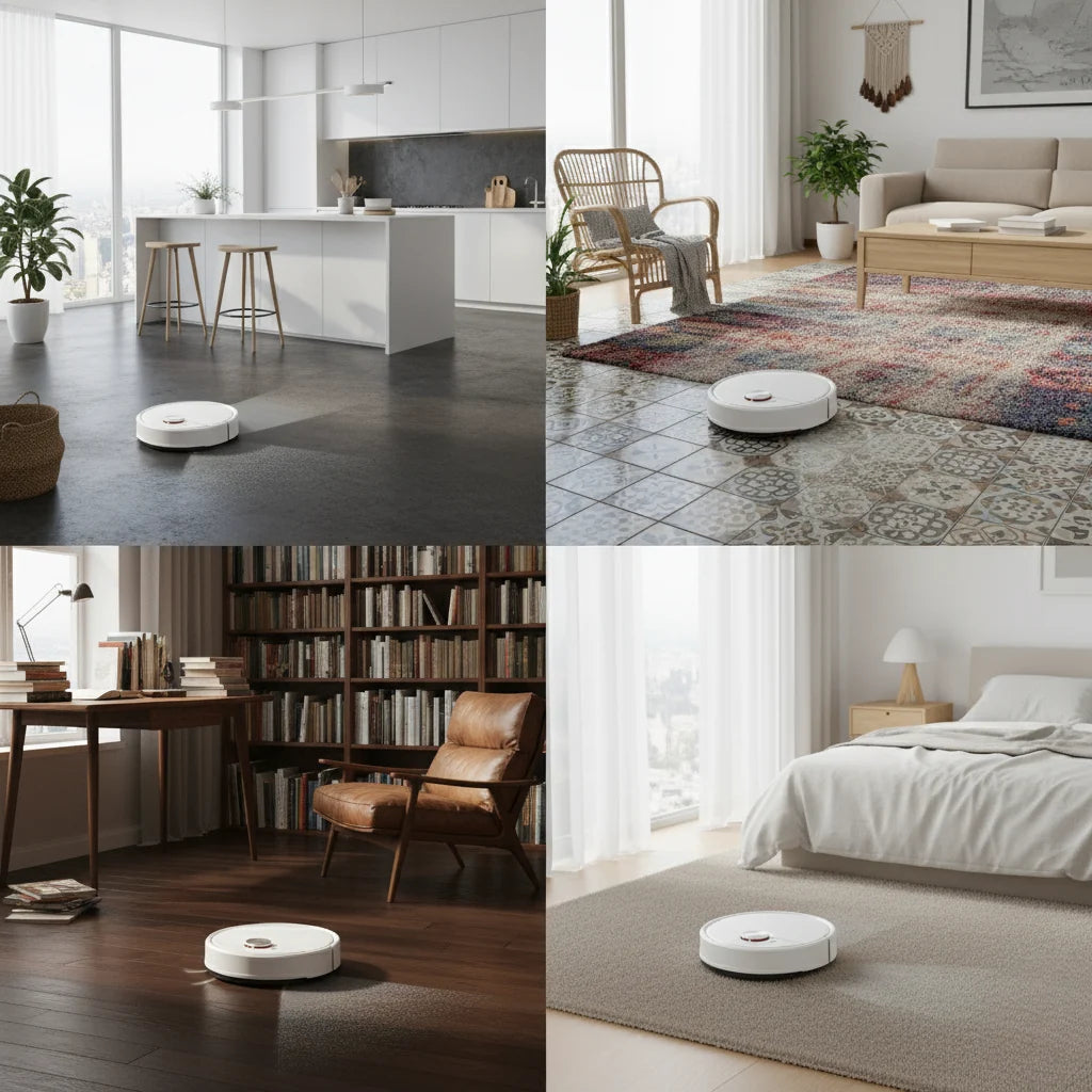 Robot Vacuum Cleaner Vacuuming & Mopping Smart Navigation