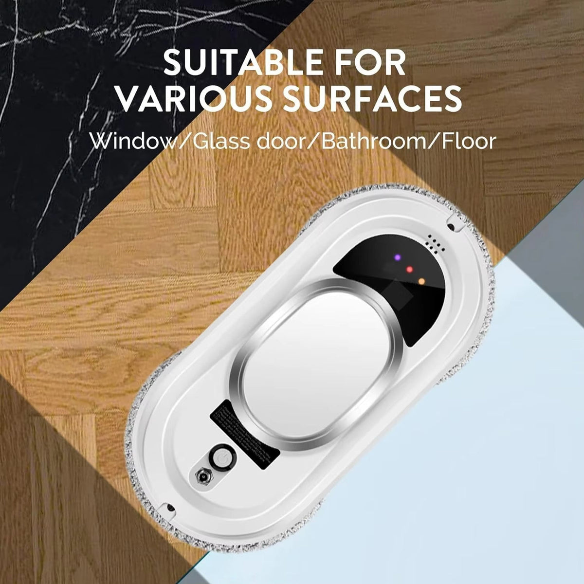 Robot Window Cleaner AI Path Mapping 5600Pa Suction