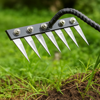 Robust Steel Ergonomic Weed Rake (5–7 Teeth)
