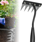 Robust Steel Ergonomic Weed Rake (5–7 Teeth)