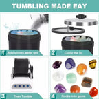 Rock Tumbler Quiet & Leak-Proof Digital Timer