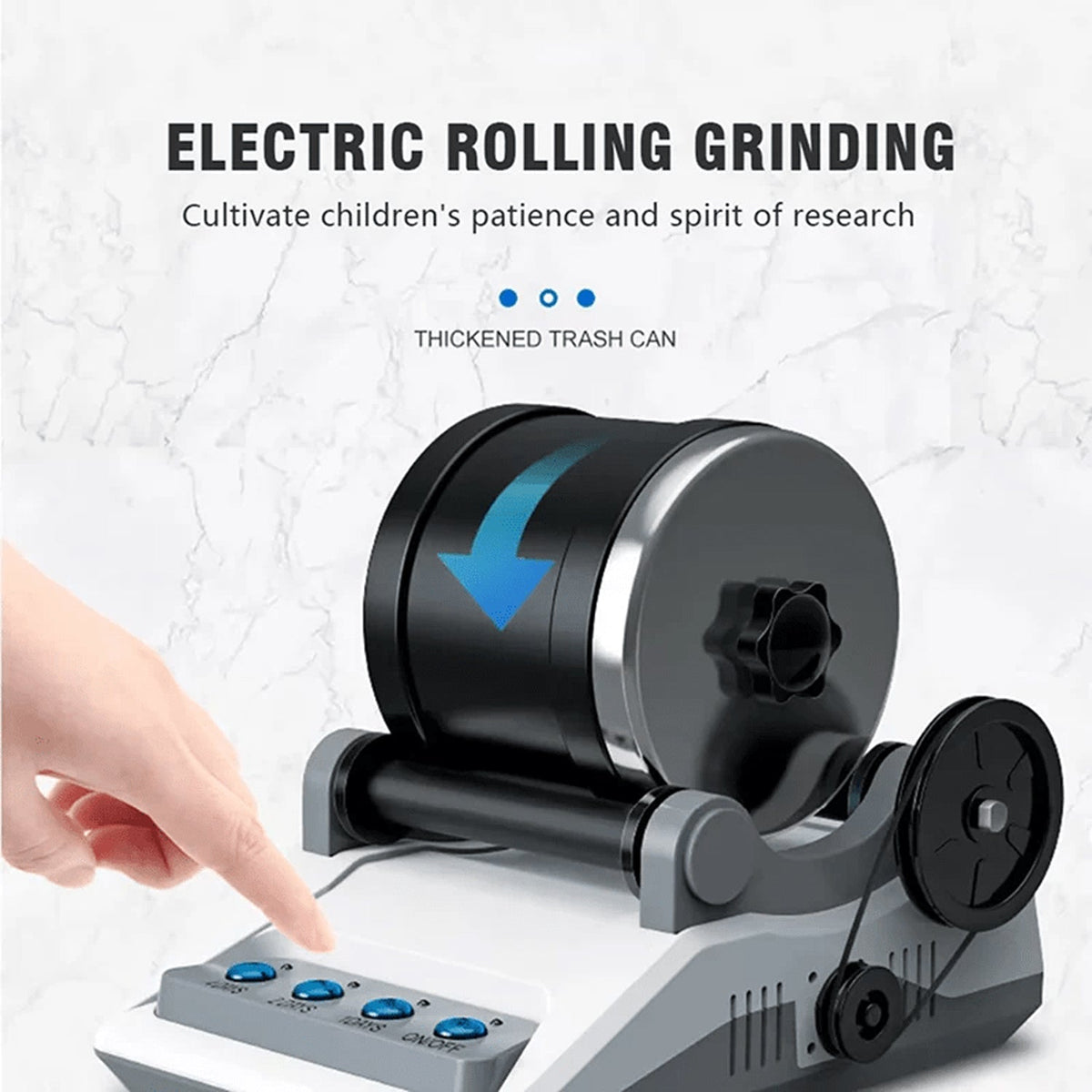 Rock Tumbler Quiet & Leak-Proof Digital Timer