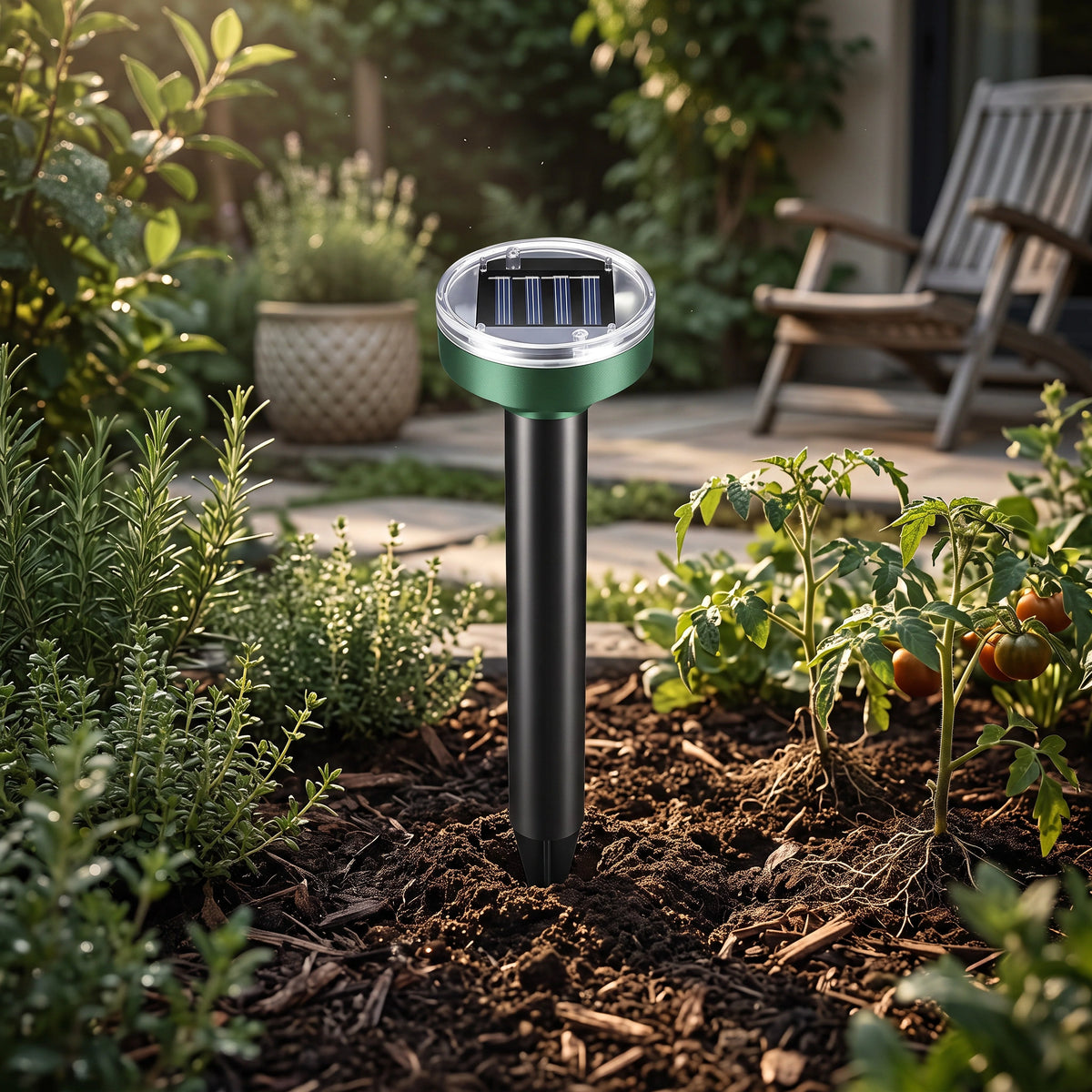 Rodent Repeller Solar-Powered Ultrasonic Chemical-Free