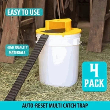 Rodent Trap Auto-Reset Rotating Lid Fits Most 5-Gallon Buckets