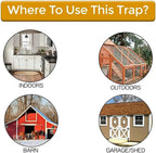Rodent Trap Flip-Lid No-Contact Disposal Pet & Child Safe