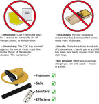 Rodent Trap Flip-Lid No-Contact Disposal Pet & Child Safe