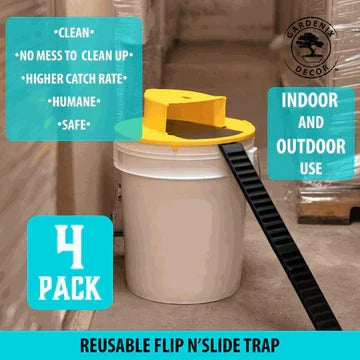 Rodent Trap Lid Auto-Reset Fits 5-Gallon Buckets Child-Safe
