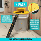 Rodent Trap Lid Auto-Reset Fits 5-Gallon Buckets Child-Safe