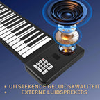 Roll-Up Piano 88 Keys Silicone Headphone & USB