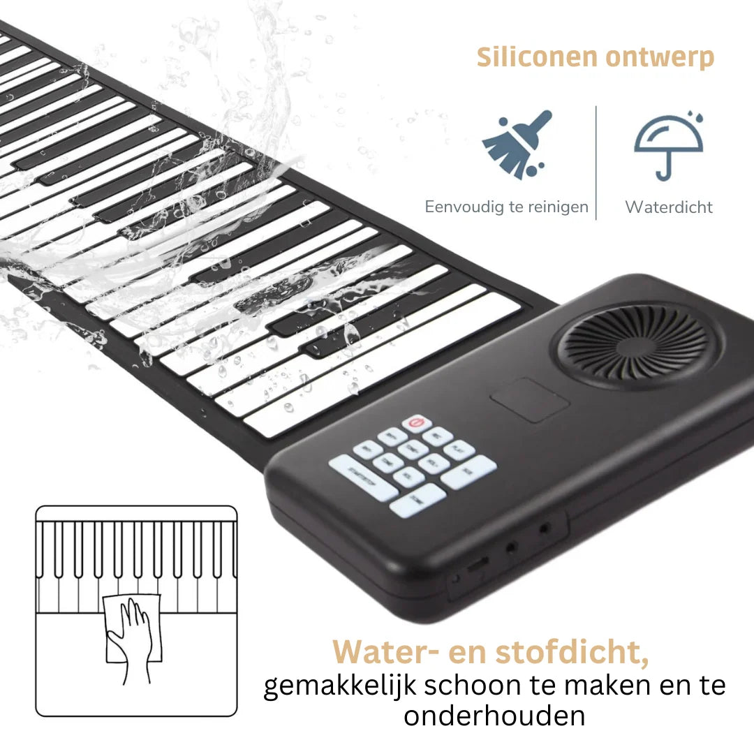 Roll-Up Piano 88 Keys Silicone Headphone & USB