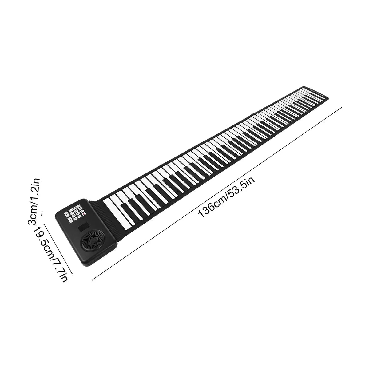 Roll-Up Piano 88 Keys Silicone Headphone & USB