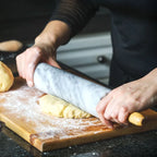Rolling Pin Marble Surface & Wooden Handles