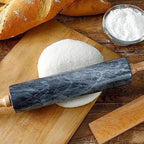 Rolling Pin Marble Surface & Wooden Handles