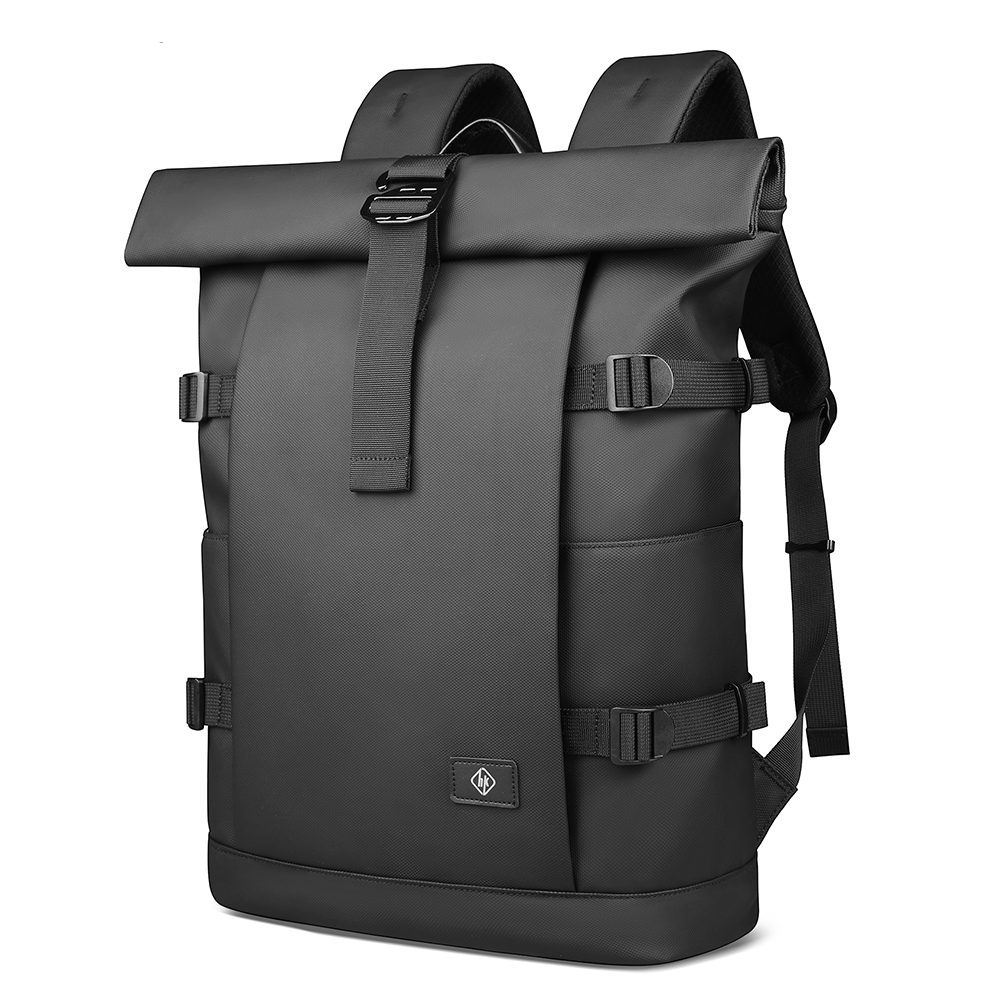 Rolltop Backpack Expandable Water-Repellent Anti-Theft Pocket