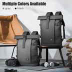 Rolltop Backpack Expandable Water-Repellent Anti-Theft Pocket