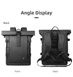 Rolltop Backpack Expandable Water-Repellent Anti-Theft Pocket