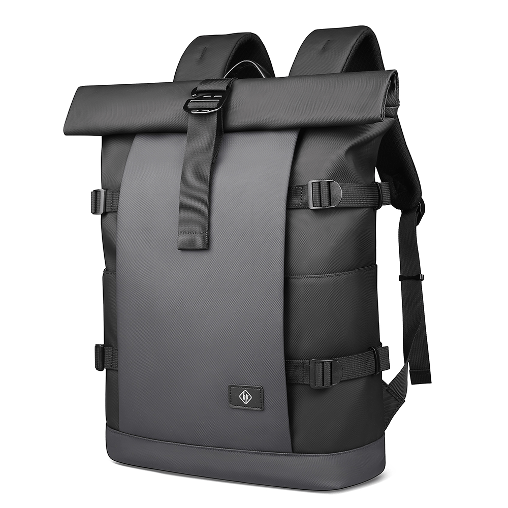 Rolltop Backpack Expandable Water-Repellent Anti-Theft Pocket