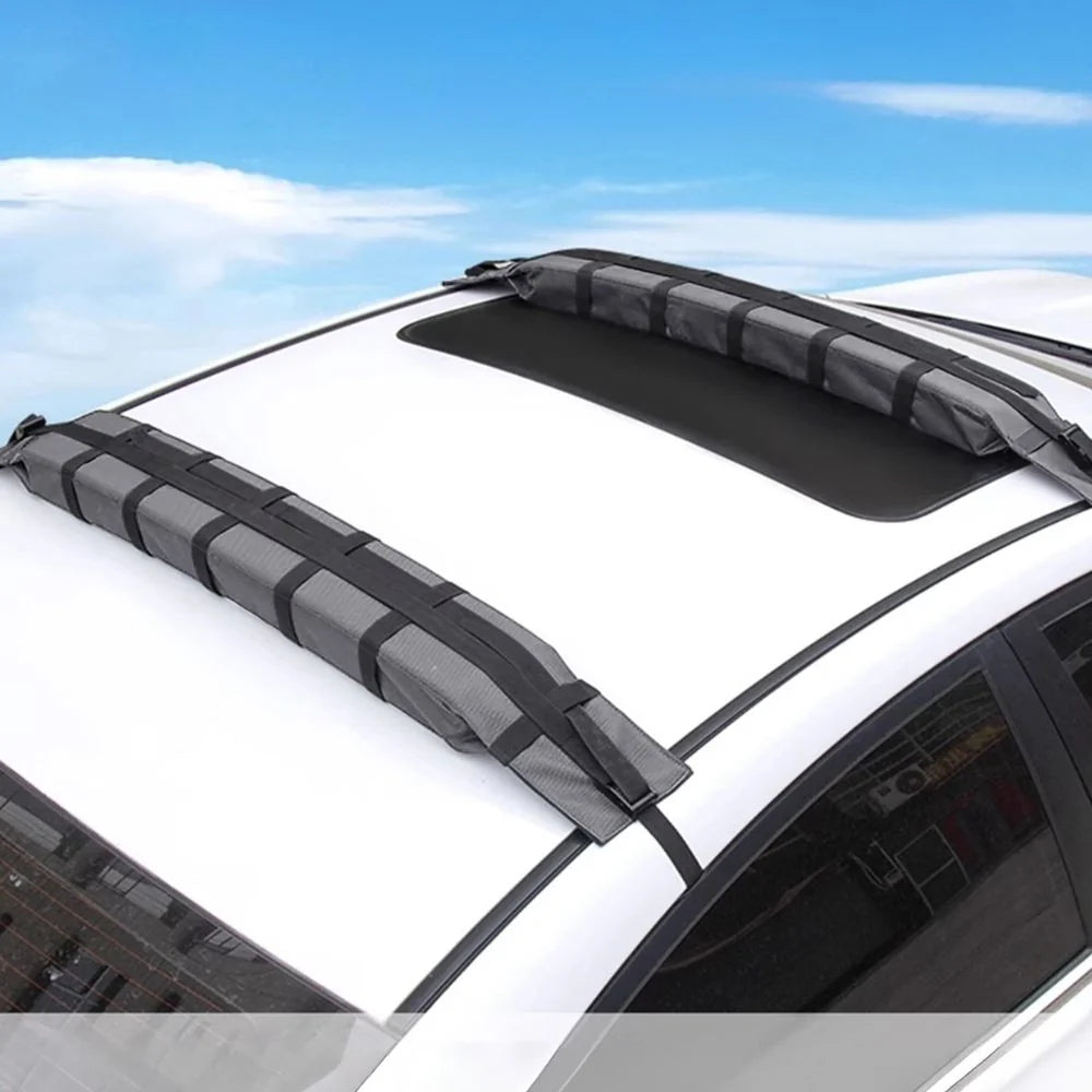 Roof Rack Pads Cushioned Foam Anti-Slip & Quick-Release Straps