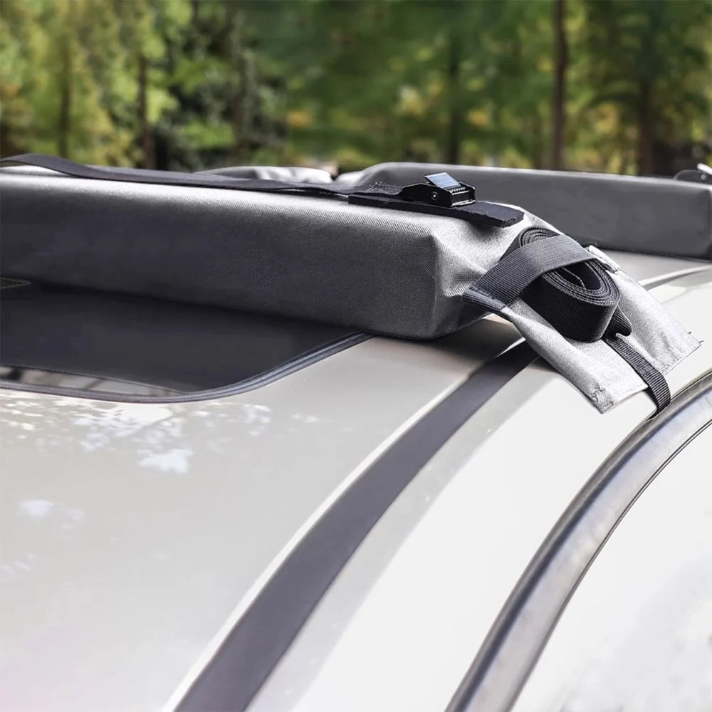 Roof Rack Pads Cushioned Foam Anti-Slip & Quick-Release Straps