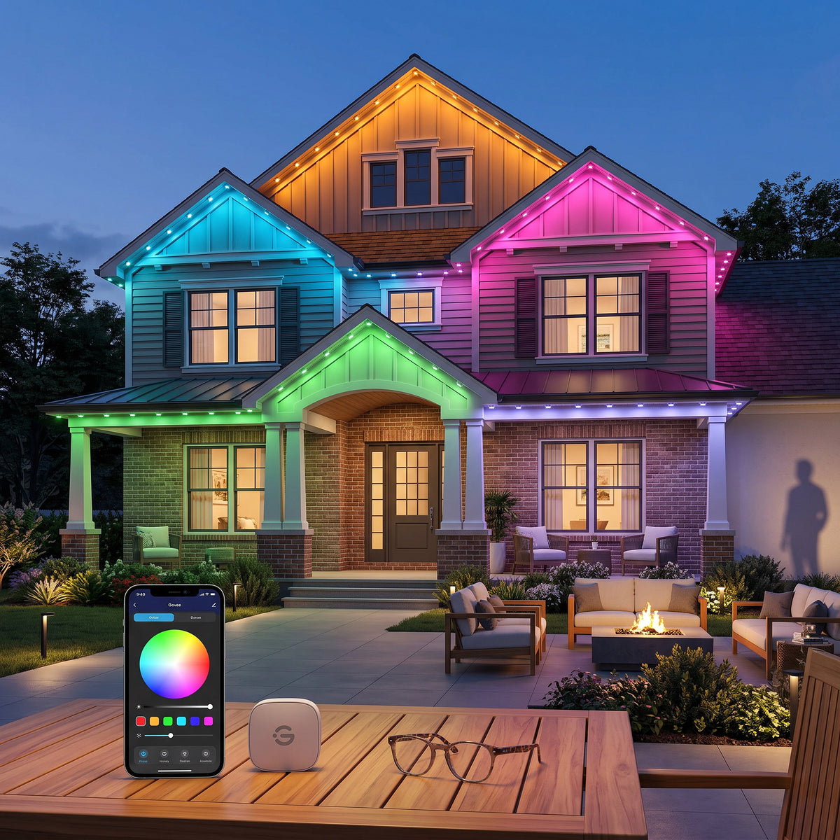 Roofline Light Strand 100 Foot RGBICW App Control
