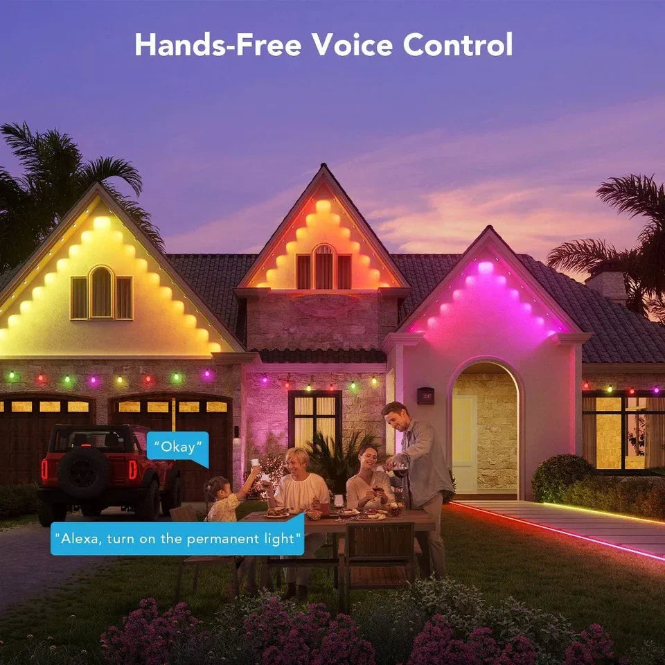 Roofline Light Strand 100 Foot RGBICW App Control