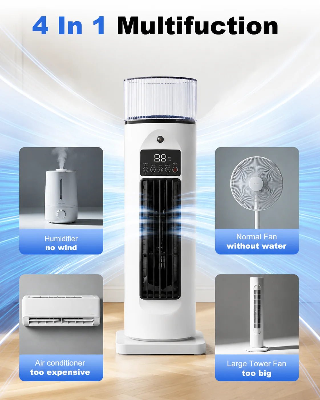 Room Cooler 4-in-1 Remote & Timer