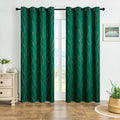 Room-Darkening Gleaming Wave Blackout Curtain (Grommet Top)