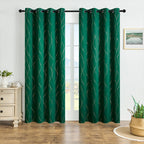 Room-Darkening Gleaming Wave Blackout Curtain (Grommet Top)