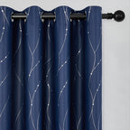 Room-Darkening Gleaming Wave Blackout Curtain (Grommet Top)