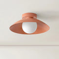 Rose Copper Dimmable Integrated LED Flush Mount Ceiling Light