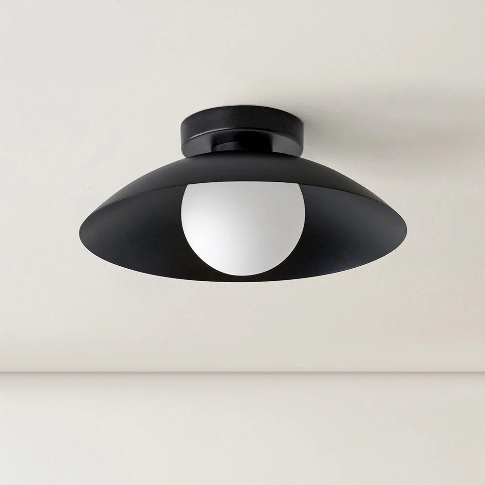 Rose Copper Dimmable Integrated LED Flush Mount Ceiling Light
