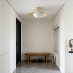 Rose Copper Dimmable Integrated LED Flush Mount Ceiling Light
