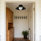Rose Copper Dimmable Integrated LED Flush Mount Ceiling Light