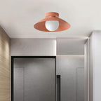 Rose Copper Dimmable Integrated LED Flush Mount Ceiling Light