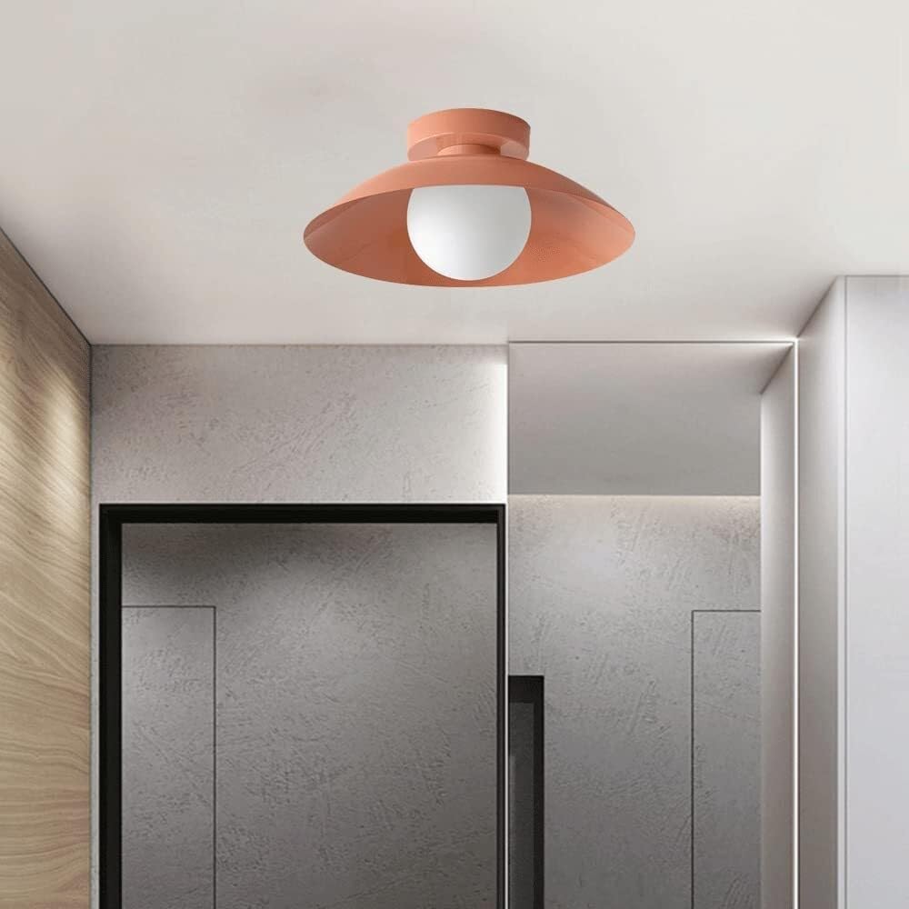 Rose Copper Dimmable Integrated LED Flush Mount Ceiling Light