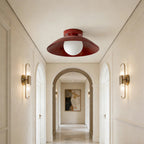 Rose Copper Dimmable Integrated LED Flush Mount Ceiling Light