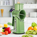 Rotary Grater One-Handed Suction Base Five Stainless Steel Blades