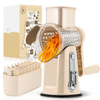 Rotary Grater Suction Cup Base 5 Stainless Steel Blades