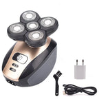 Rotary Shaver Five Rotating Heads Waterproof & USB Rechargeable
