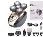 Rotary Shaver Five Rotating Heads Waterproof & USB Rechargeable