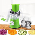 Rotary Vegetable Grater Three Stainless Blades & Suction Base