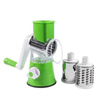 Rotary Vegetable Grater Three Stainless Blades & Suction Base