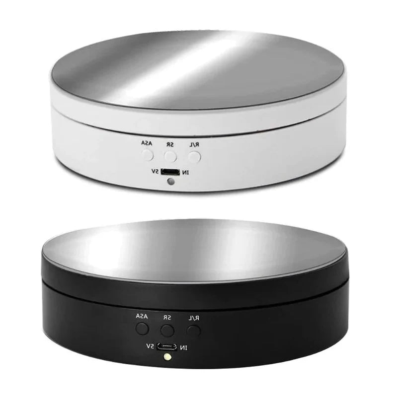 Rotating Display Stand 360-Degree Quiet Motor Dual Power